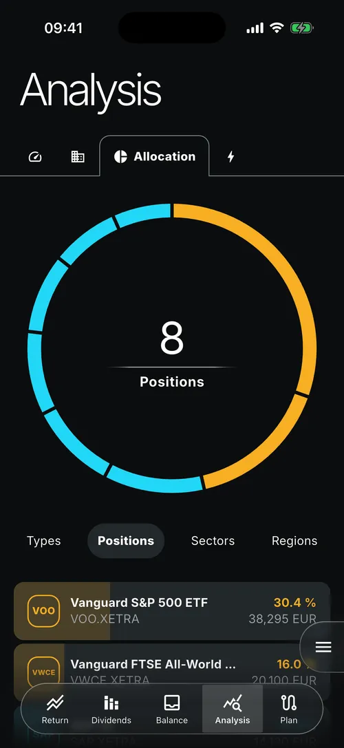 Planfolio app screenshot 7
