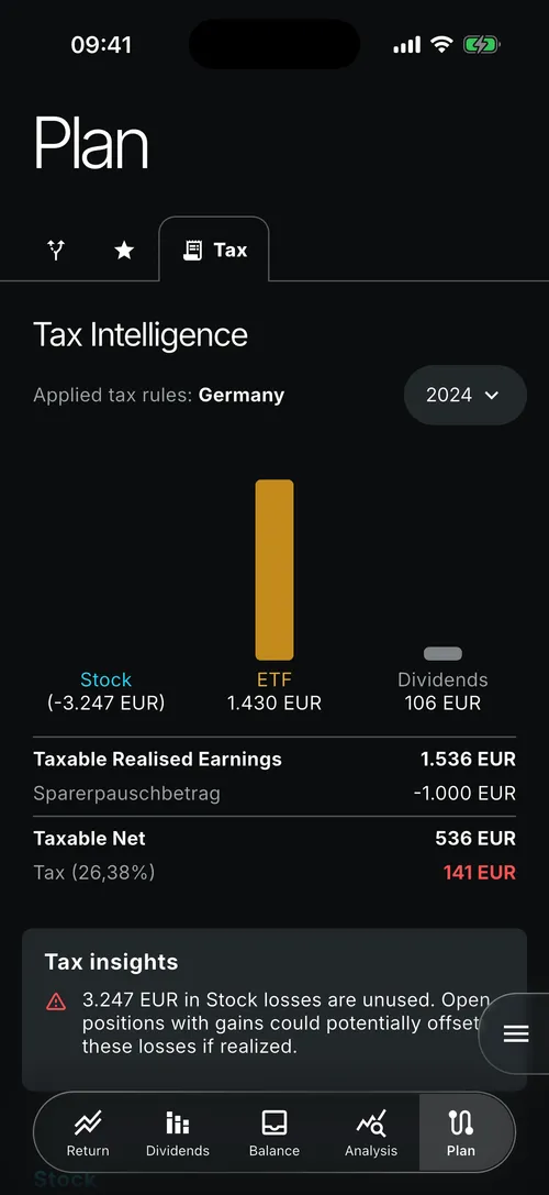 Planfolio app screenshot 11